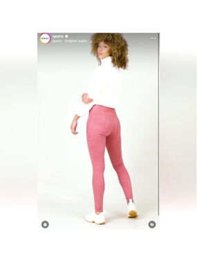 NWT Spanx faux suede leggings, M